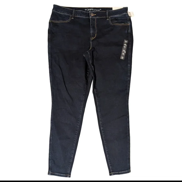 NWT M Jeans by Maurices Vintage Dark Wash Mid Rise Jegging, Size XXL Long - Picture 3 of 10